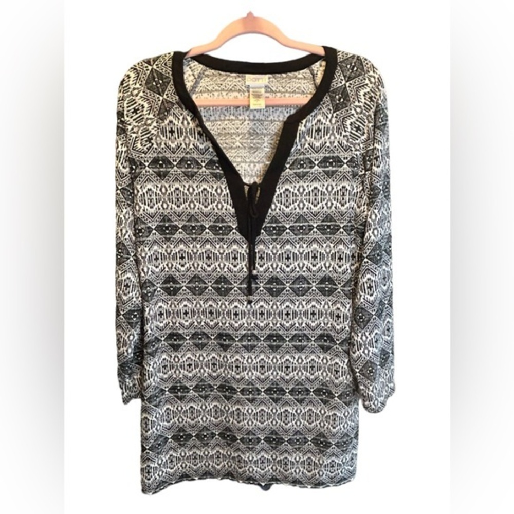 DOTTI Swim cover up Diamond Daze Print Tunic Style Medium